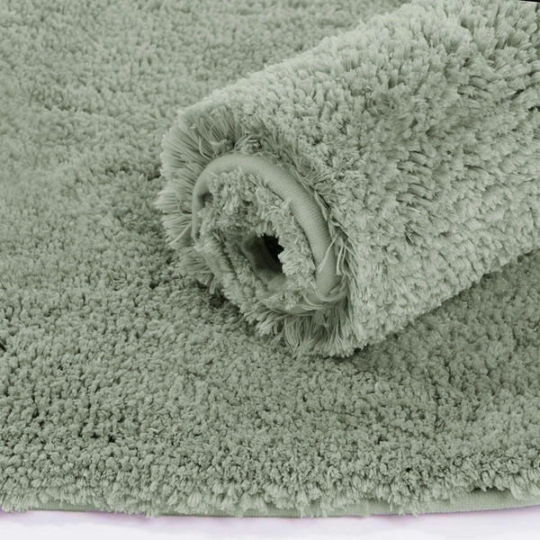 LUXE HOME INTERNATIONAL Vegas Floor Runner Soft, Non Slip Rugs for Bedroom side and Bathroom Floor - 2x5 Ft, Pastel Green