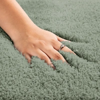 LUXE HOME INTERNATIONAL Vegas Bath Mat Soft, Non Slip Mat for Bedroom and Bathroom Floor - 40x60 cm, Pastel Green