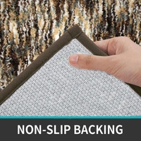 LUXE HOME INTERNATIONAL Bath Mat Super Soft Non Slip Mat For Bathroom, Bedroom, Living Room - 40x60 cm, Walnut