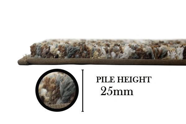 LUXE HOME INTERNATIONAL Bath Mat Super Soft Non Slip Mat For Bathroom, Bedroom, Living Room - 40x60 cm, Walnut