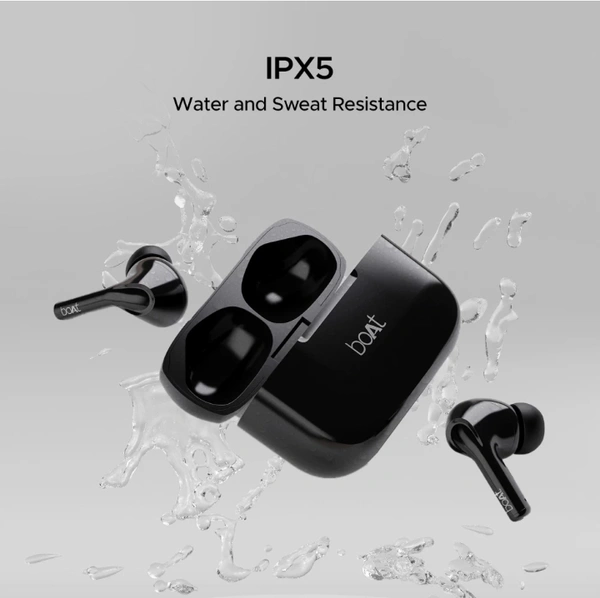 boAt Airdopes 161 with 40 Hours Playback, ASAP Charge & 10mm Drivers Bluetooth Headset - Black