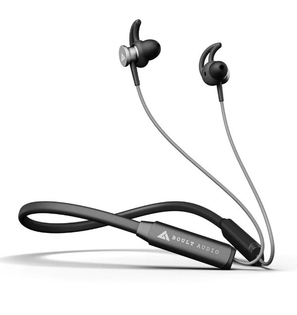 Boult Audio ProBass EQCharge with ZEN Mode ENC, 32hrs Playtime, Ultra-Fast Charging Bluetooth Headset - Black