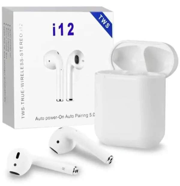 TWS i12 AirPods - White