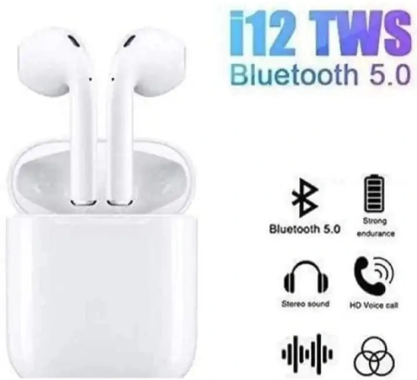 TWS i12 AirPods - White