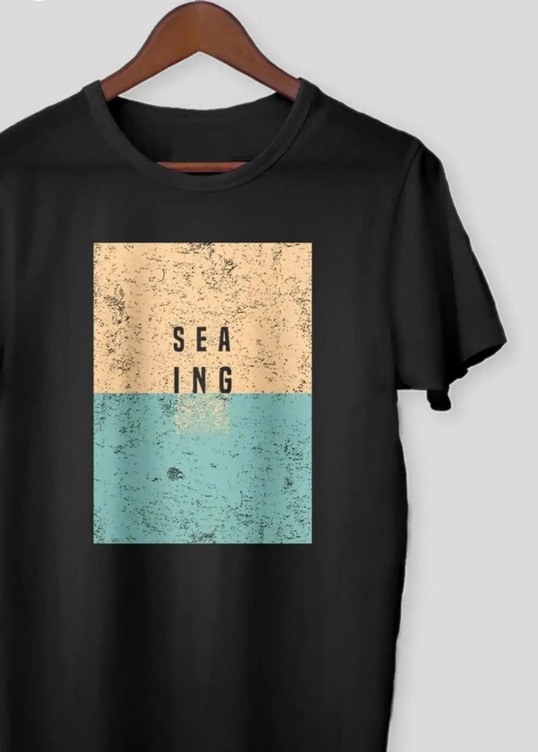 Balino London Men Black Cotton Blend Printed T-shirt - XL