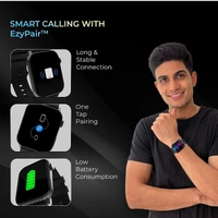 beatXP Unbound+ 1.8" (4.5 cm) AMOLED Display (1000 Nits Brightness), Bluetooth Calling Smart Watch, 100+ Sports Modes, Health Rate, SpO2 & Sleep Monitoring, Upto 7 Days Battery Life (Electric Black)