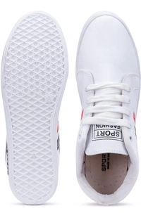 World Wear Footwear Latest Exclusive Affordable Collection of Trendy & Stylish White Casual Shoes Sneakers For Men - 6