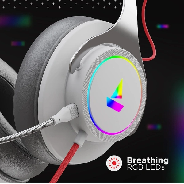  boAt Immortal IM1000D Dual Channel Gaming Wired Over Ear Headphones with mic, 7.1 Channel Surround Audio, Dolby Atmos, 50mm Drivers & RGB