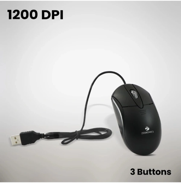 ZEBRONICS JUDWAA 555 Combo Mouse and Wired USB Laptop Keyboard