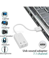 22 TECH TB-026 USB 2.0 Channel Audio Sound Card Mic for Laptop PC USB Adaptor Sound Card TB-026 USB 2.0 Channel Audio Sound Card Mic for Laptop PC USB Adaptor Sound Card Sound Card