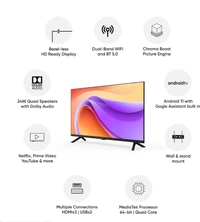 realme 80 cm (32 inch) HD Ready LED Smart Android TV with Android 11 (RMV2205)