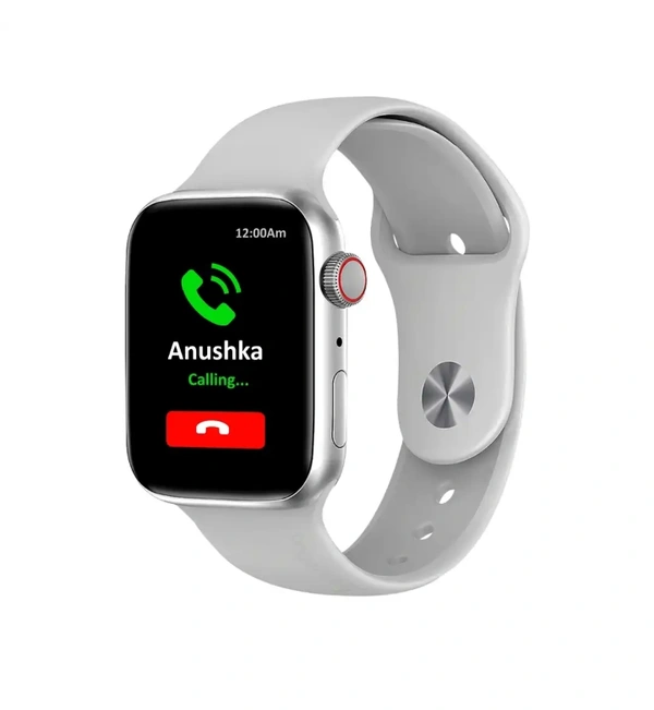 Honeybud Airfit Pro with Wireless Charger Bluetooth Calling High Definition 3D Retina Screenthin Metal bodySilver White