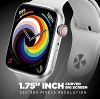 Honeybud Airfit Pro with Wireless Charger Bluetooth Calling High Definition 3D Retina Screenthin Metal bodySilver White