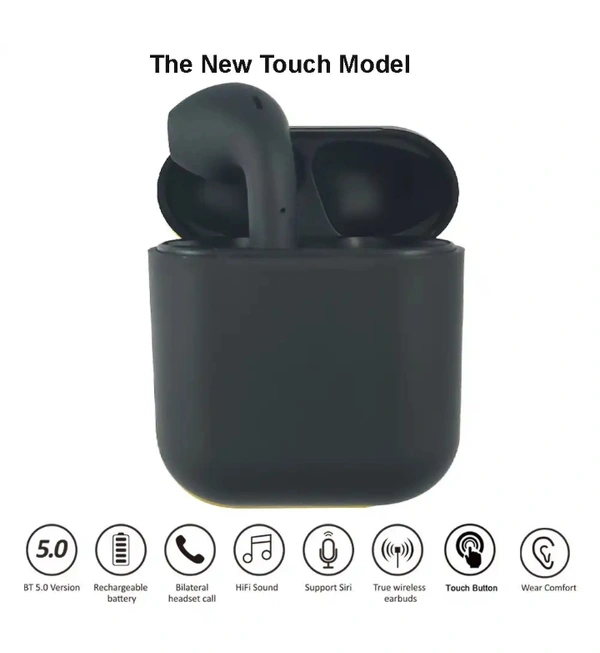 Sunnybuy TWS 112 Wireless In the Ear Bluetooth Earphone for iPhone 12 ProBlack
