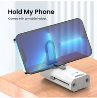 Portronics Clean M Multifunctional 8 IN 1 Cleaning Kit with Mobile Holder for Laptops, Computers, Mobiles (POR-1791)