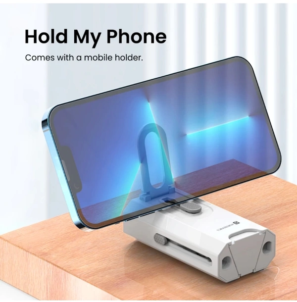 Portronics Clean M Multifunctional 8 IN 1 Cleaning Kit with Mobile Holder for Laptops, Computers, Mobiles (POR-1791)
