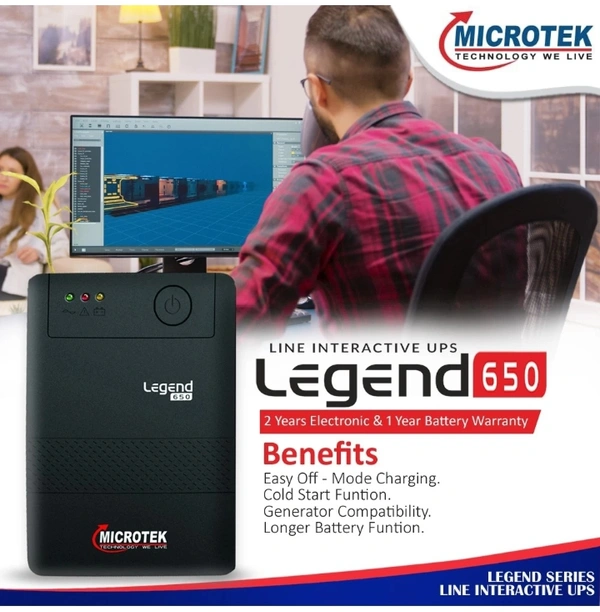 Microtek Line Interactive UPS LEGEND 650 UPS