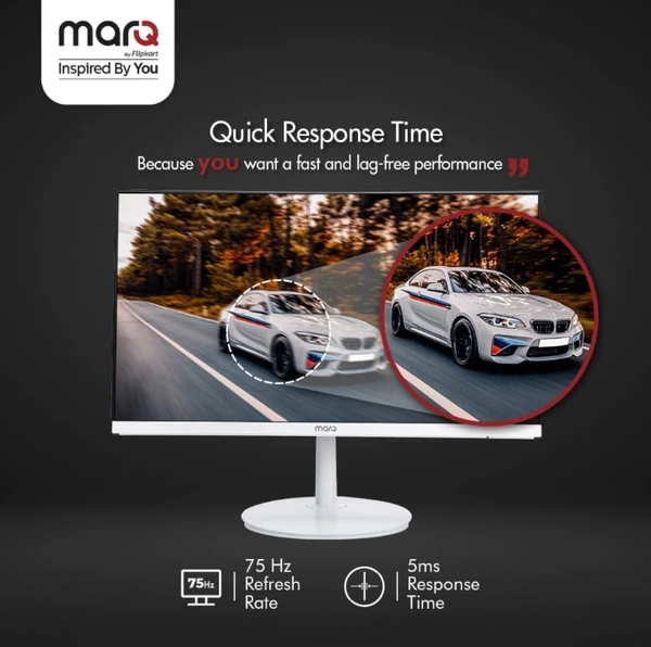 MarQ by Flipkart 22 inch Full HD LED Backlit VA Panel with 2 X 3W Inbuilt Speakers Monitor (22FHDMVQIIHB) (Adaptive Sync, Response Time: 5 ms, 75 Hz Refresh Rate)
