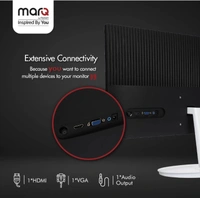 MarQ by Flipkart 22 inch Full HD LED Backlit VA Panel with 2 X 3W Inbuilt Speakers Monitor (22FHDMVQIIHB) (Adaptive Sync, Response Time: 5 ms, 75 Hz Refresh Rate)