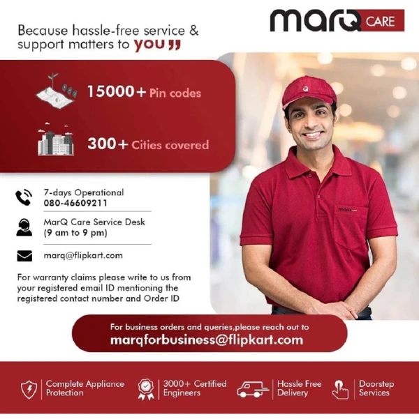 MarQ by Flipkart 22 inch Full HD LED Backlit VA Panel with 2 X 3W Inbuilt Speakers Monitor (22FHDMVQIIHB) (Adaptive Sync, Response Time: 5 ms, 75 Hz Refresh Rate)