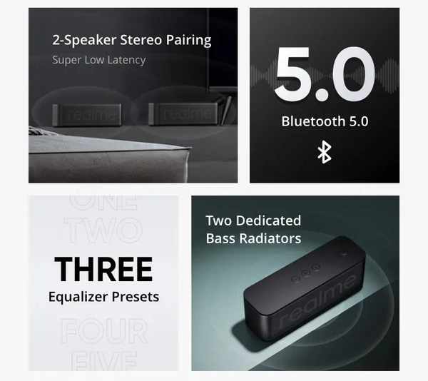 realme Brick Bluetooth Speaker - Black