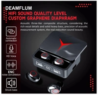 Earbuds M90 PRO with Power Bank Upto 48 Hours Playback Bluetooth Headset (Black, True Wireless)