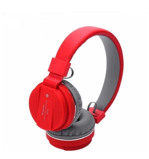 Wireless headphone sh-12 Bluetooth Headset (Red, On the Ear)