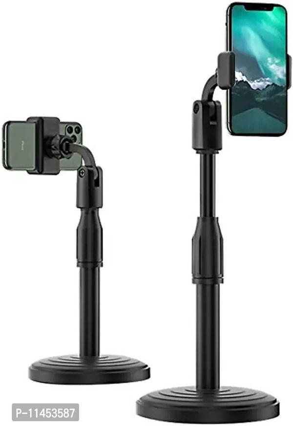 Broadcast New Series Mircrophone Stand to Attend Online Classes, Watch Movies, for Youtubers for All Smartphones - Black