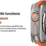 S8 Ultra Series Smart Watch Body Call Smartwatch Series 8 mart watch with heart rate blood pressure and SpO2 monitor will record your all day activities like steps Warranty Description: Manual Entry - Free Size, Web Orange, Free Delivery