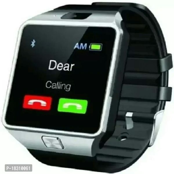 DZ09 Bluetooth Smartwatch Smartwatch  (Silver Strap, Free Size) - Silver, Free Delivery, Free Size