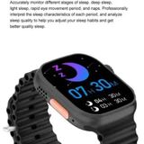 ZORA T800 Series 8 Ultra Smart Watch HD 1.99 Inch Display Smart Watch Bluetooth Calling Smart Watch with Wireless Charging, Sports Mode, Health Mode SpO2  Sleep Monitoring (Black) - Black, Free Delivery