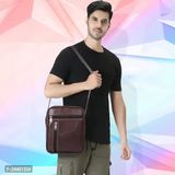 Stylish Cross body Sling bag for Men - Brown, Free Delivery