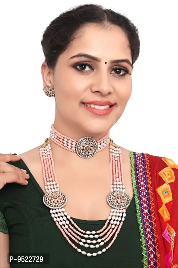 Womens Beautiful Alloy Necklace Set - Free Delivery