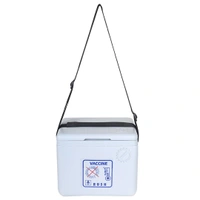 FAIRBIZPS Short Range Vaccine Carrier Box, Vaccine Transport Box with 2 Ice Packs, Vaccine Carriers For Hospital, Temperature Controller Vaccine Storage capacity 0.90 Ltr - GREY