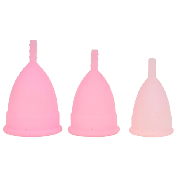 FAIRBIZPS Menstrual Cup Period Cup Reusable Ultra Soft & Flexible Medical Grade Menstrual Cup for Women (Medium) - LARGE AND MEDIUM