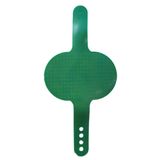 FAIRBIZPS Pet Bath Comb Massage Comb with Ring Handle Rubber Bristles Hand Brush Band Comb for Dogs & Cats (Green)