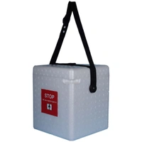 FAIRBIZPS Large Vaccine Carrier Box with 4 Ice Pack and 24 Hrs Cooling Duration | EPP Material Expandable Polypropylene Temperature Controller Vaccine Storage Box (1.80Ltr) White
