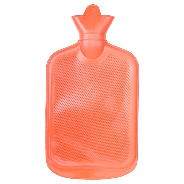FAIRBIZPS Hot Water Bag for Pain Relief Large Capacity Manual Hot Water Bag for Back Pain, Period Pain, Neck and Shoulders Pain (Orange)