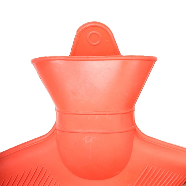 FAIRBIZPS Hot Water Bag for Pain Relief Large Capacity Manual Hot Water Bag for Back Pain, Period Pain, Neck and Shoulders Pain (Orange)