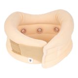 FAIRBIZPS Plain Soft Cervical Collar, For Neck Support, Relieves From Neck Pain, Excessive strain on the neck muscles - Medium (Beige)