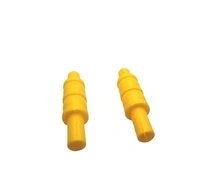 Cricket Stumps with Stand Cricket Kit Plastic Wickets for Cricket Standard Wickets for Cricket Ground, Match, Tournament Stump with Stand & Bails- Fluorescent Green -Plastic Wickets Set  - Standard, yellow