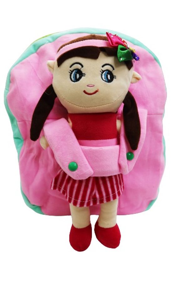 Kids Soft Cartoon Girl School Bag Soft Plush Backpacks Boys Girls Baby for 2 to 5 Years Baby/Boys/Girls Nursery, Picnic - Regular