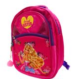 Kids 3D Barbie doll Cartoon Backpack - Lightweight, Waterproof, Adjustable Shoulder Straps, 3 Compartments, Bottle Holder - Perfect for School and Outdoor Adventures - 15inch, Multicolour