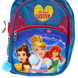 Kids 3D Blue colour Barbie doll Cartoon Backpack - Lightweight, Waterproof, Adjustable Shoulder Straps, 3 Compartments, Bottle Holder - Perfect for School and Outdoor Adventures - 15 inch
