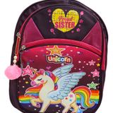 Kids Bag Brown Color Unicorn School Bag|2 To 5 Years|BOY & Girl| Preschool & Nursery Waterproof Plush Bag - 15 inch, Multicolour