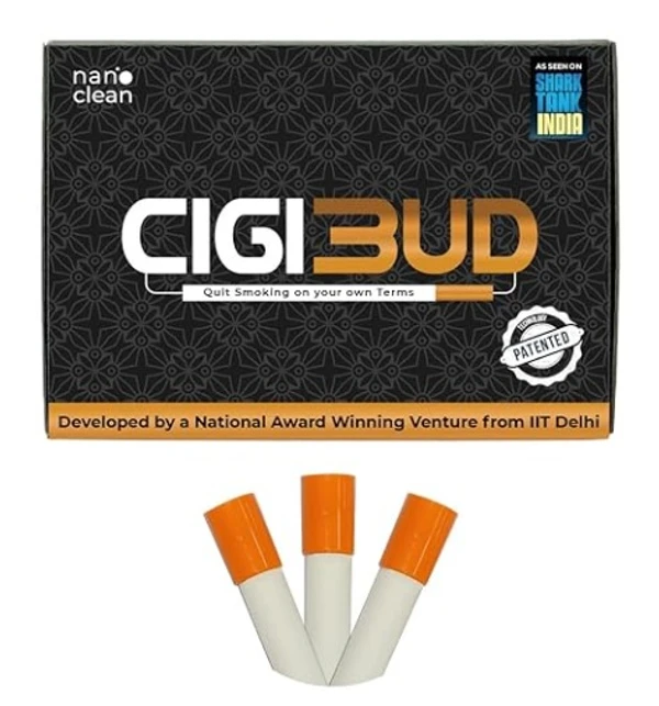 CIGIBUD | Anti Smoking Filters | Stoptar Cigarette Filters | Cigarette Smoking Filters | Safety Filters for Smoking | Smoking Safety Accessory| Regular Smoking Filters | Tar Reduction Filters | Multi-filtering helps to reduce tar and smoke and also helps to quit smoking - Orange Color (Pack of 30 Pieces) - 1 x 1 x 4.1 cm; 60 Grams, Orange