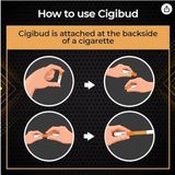 Cigibud filters |Nanoclean anti smoking filters|stoptar smoking filters|filters to quit smoking|filters for smoking|smoking filters|safety filters for smoking|regular smoking filters|tar reduction filters|smoking filters for daily use|multi-filtering helps to reduce tar and smoke and also helps to quit smoking - Color Orange (Pack of 60 Pieces) - 1 x 1 x 4.1 cm; 70 Grams, Multicolour