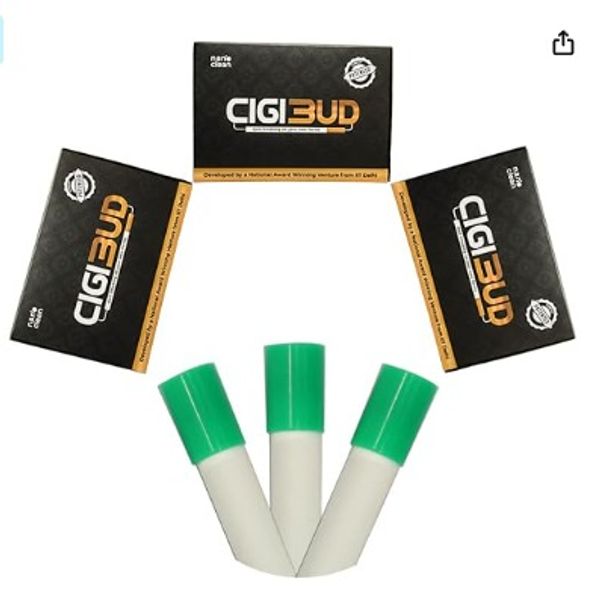Cigibud filters |Nanoclean anti smoking filters|stoptar smoking filters|filters to quit smoking|filters for smoking|smoking filters|safety filters for smoking|regular smoking filters|tar reduction filters|smoking filters for daily use|multi-filtering helps to reduce tar and smoke and also helps to quit smoking - Green Color (Pack of 90 Pieces) - ‎ 1 x 1 x 4.1 cm, Green