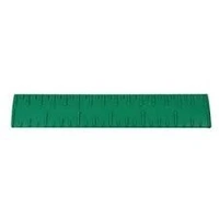 fairbizps Braille Plastic  Steel Scale 6inch  - 6 inch