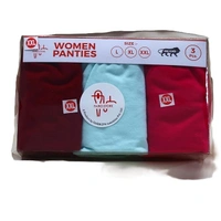 FAIRO STORE Women's Cotton Panties Comfortable Solid Panties Multicolor (XXL 100 cm) Panties Pack of 3 - XXL (100 cm)